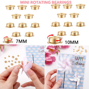 10pcs Mini Metal Rotating Bearings 7mm10mm 360 Rotation Smooth Spin Mechanism Spinner for DIY Handmade Crafts Paper Scrapbooking