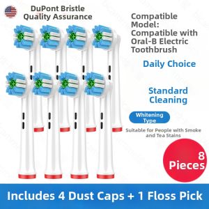 Oralb Compatible Electric Toothbrush Heads Deep Cleaning Replacement D100 3709 D12 D16 1383 Adult Hardness Normal Specification