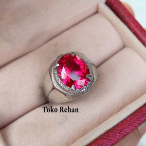 Cincin Batu Merah Siam Asli Bangkok Minimalia