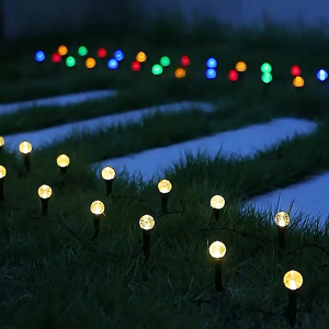 Raya Lamp Outdoor Solar Pathway Lights Light Deco Garden Ground Lawn Landscape Yard Night Lamp Tanglung Taman