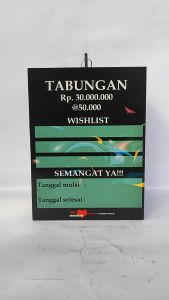 celengan target jumbo brangkas buka tutup dengan kunci ganda 15x15x20 30juta 50juta 100juta 200juta