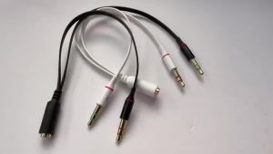 3.5mm PC Computer Audio Cable Earphone Cable Conversion Microphone Headset Converter Cable Headphone Jack Adapter Aux Splitter