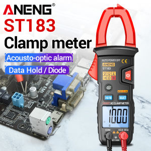 ANENG | ANENG ST183 Fully Auto Digital Clamp Meter 6000 Counts 600A AC/DC LCD Backlight NCV Data Hold REL Flashlight CAT III Electrician