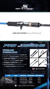 Joran Pancing GostrikeVersus Pro Jigging Solid Carbon 24T Fuji Alconite Guide Heavy Action - Spinning & Overhead