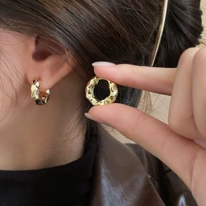 PrettySet Simple Chain Earrings Ring Metal Round Hoop Earring Fashion Circle Hoops Statement Earrings For Women
