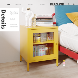 Scandinavian Wrought Iron Changhong Glass Bedside Table Bedroom Storage Minimalist Modern Light Luxury Metal Small Simple Bedside Cabinet