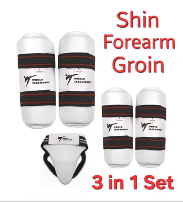 Taekwondo gears/Taekwondo forearm shin groin protection gears/TKD set gears