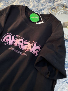 เสื้อยืดคอกลมแขนสั้นผ้าฝ้ายแท้สีดำ ทรงหลวม ทรงเข้ารูป สำหรับผู้หญิง เสื้อผ้าทำงานฤดูร้อน 2025 ใหม่ สไตล์หวานๆ