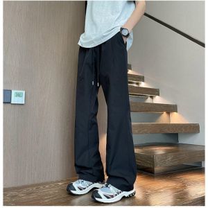 JIARONG | Cool and Lightweight Ice Silk Slim Fit Flare Pants for Men