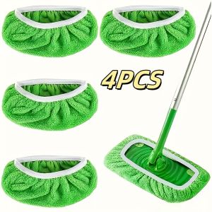 2 colors optional. 4 high-quality reusable mop pads: washable durable for dry & wet use highly absorbent.