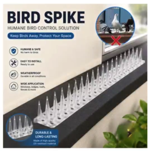 DIY Plastic Bird Repellent Anti-Pigeon Anti-Bird Squirrel Garden Fence Control Transparent Spikes