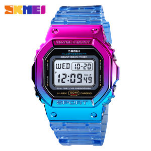 SKMEI 1622 Luxury Womens Digital Wristwatch Lady Cool Color Shockproof Waterproof Sport Girl Watch Women Clock 1410