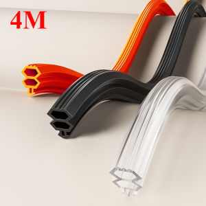 1PC TPE Window Seal Strip 4M Cách Nhiệt Song Phương Chống Chịu Thời Tiết Chống Bụi Chống Lạnh Có Khe Cắm Thẻ Thép Nhựa Dẻo Có Thể Gắn Vào Cửa Và Cửa Sổ