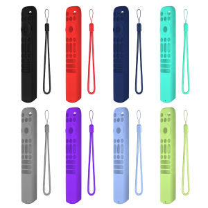Silicone bìa với dây bảo vệ Bìa Shell Vỏ Silicone tay áo cho TCL Q6 Q7 qm8 S4 S3 loạt điều khiển từ xa TV