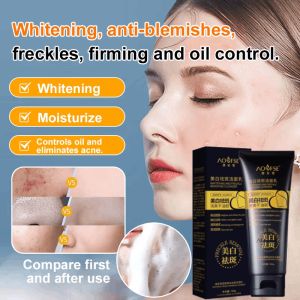 Brightening And Whitening Spot Removal Facial Cleanser Deep Cleaning Mild Foam Face Wash Acne Treatment Oil Control