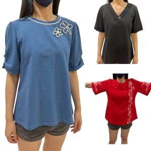 WOMEN GOOD QUALITY CASUAL BLOUSE/BAJU BLOUSE COTTON READY STOCK