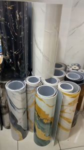 Crown Star - Wallpaper Foam PVC Marmer 60 X 280 cm Marble Foam Dinding Motif Marmer Stiker