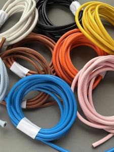 สายสะพายกระเป๋าหนังกลมทนทานต่อการสึกหรอและรอยขีดข่วน DIY ทำมือ เครื่องประดับเสริมสำหรับกระเป๋าสะพายไหล่และเอว