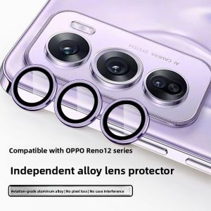 Metal Alloy Camera Lens Film Full Coverage Protection for Oppo RENO12 RENO12PRO RENO13 Phone Rear Lens Sticker pro Camera Cover