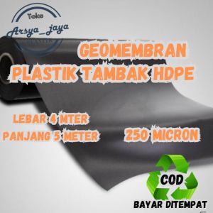 Alas kolam ikan /tambak buat ikan koi lele dan tambak udang lebar 4meter panjang 5meter tebal 250 Micron bisa COD