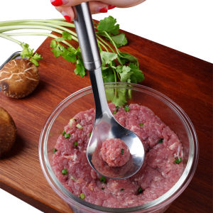 Dụng Cụ Thần Thánh Làm Maruko Dụng Cụ Làm Thịt Viên Thép Không Gỉ Muỗng Múc Muỗng Chả Cá Gia Dụng Dụng Cụ Vắt Ép Maruko