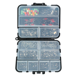 140pcs/box Fishing Tools Accessories Kit Set Boxed Pins Fishing Accessories Kit Center Pass Swivels Fishing Snap Swivels
