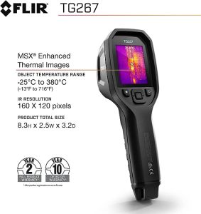 FLIR TG267 Thermal Camera With Super Clear 2.4 Inch Screen (FL-TG267)