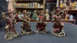 bộ Tượng đồng Tứ dại thiên vương mini