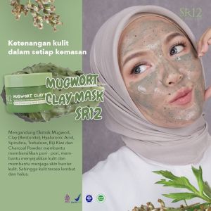 MUGWORT CLAY MASK SR12 masker wajah / membersihkan pori pori