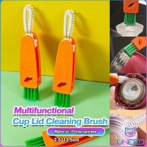 Need. Multifunctional Cup Lid Cleaning Brush Cup Cover Lid Cleaner Mini Cute Carrot Cleaning Brush