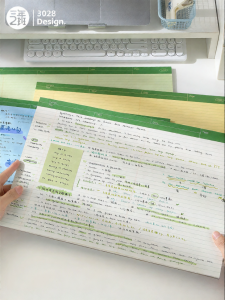 SANNIANERBAN | Large A3 Fresh Color Notebook for Junior and Senior High School Students