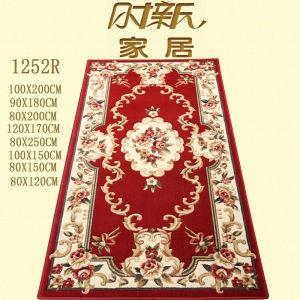 European Style Long Rectangle Carpet for Bedroom Living Room Kitchen Hall Entrance Door Mat Machine Woven Polypropylene Fiber