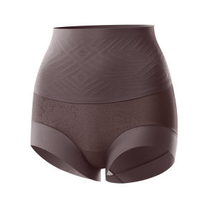 miiow | High Waist Seamless Antibacterial Womens Underwear Cat Person Briefs Shapewear Triangle Hip Lifting Comfortable Nylon Panties