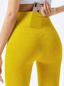 Lulu Womens Yoga Pants Fitness Long Trousers High Waist Abdomen Shaping Butt Lifting Sensation Outerwear Sportswear
