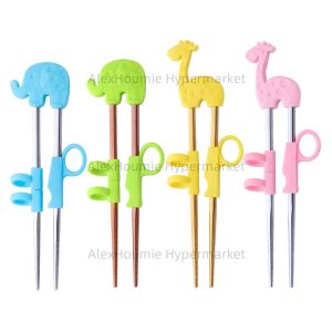 Children Kids Portable Cartoon Practice Chopsticks Training Chopsticks Eating Training Learning Helper Tableware