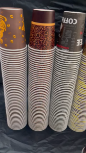 Termurah Gelas Kertas/Paper Cup/Gelas Kopi Kertas Motif 1 Dus 1000 Pcs Berkualitas