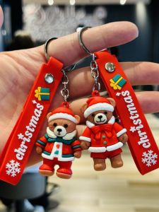 Christmas Bear Keychain Package Pendant Christmas Eve Company Activity Small Prize Christmas Mall Opening Small Gift