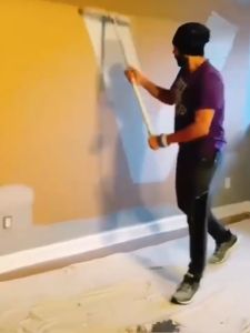 Household 18 Inch Roller Paint Brushes For Walls With Frame Paint Roller Set berus cat roller panjang 油漆滚轮