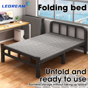 Metal Folding Bed 75/100/120CM Nap Sheet Single Portable Bedroom Folding Sheet Single Heavy Duty Bed Frame