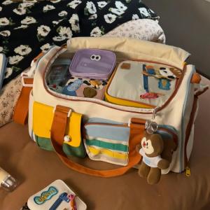 กระเป๋าสะพายข้างกีฬาขนาดใหญ่ กระเป๋าเดินทางระยะสั้น กระเป๋าสะพายข้างแบบสะพายข้าง กระเป๋าใส่ของน่ารัก กระเป๋าเดินทางสำหรับผู้หญิง