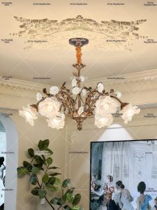 MIYUN | French Retro Brass Garden Style Chandelier