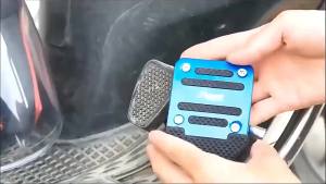Automotive pedal aluminum alloy universal type modified brake accelerator clutch aluminum alloy pedal anti-skid pad Accessories
