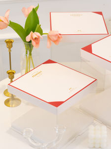 Transparent Birthday Cake Box Packaging 6 Inch 8 Inch 10 Inch 12 Inch Balloon Style Popular Cake Packaging Box Kitchen Cooking