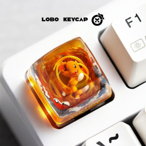 Cartoon Pokemon Series Pikachu Gengar Anime Character Mechanical Keyboard Personalized Esc Keycaps Resin Casting Customized Gift