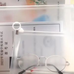 A4 A5 B6 Zipper Pouch Clear Document Bag Book File Folder Stationery Pencil Case Storage Cosmetic Makeup Beg Dokumen