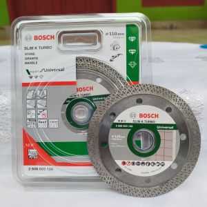 DIAMOND WHEEL BOSCH HIJAU MATA POTONG GRANIT KERAMIK MARMER SLIM K TURBO 110 MM