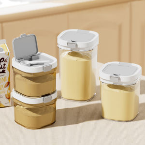 Food grade sealed jar milk powder storage jar portable plastic separate milk powder box for outdoor use