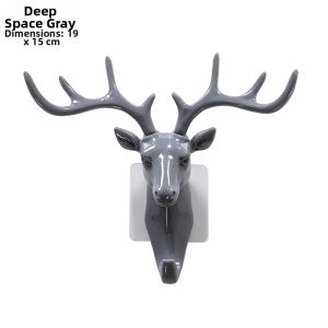 Creative Deer Head Wall Mounted Key Hook