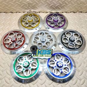 Cover Spinner Motor Radiator Model Bulat CNC Universal Matic Bebek Racing