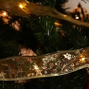 Christmas Fairy LED Lights 2M/5M Colorful Ribbon Battery Operated String Lights Ribbon Hanging Lamp Bouquet/Gift Box Decorations